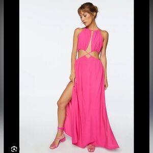 Forever21 Hot Pink Maxi Dress